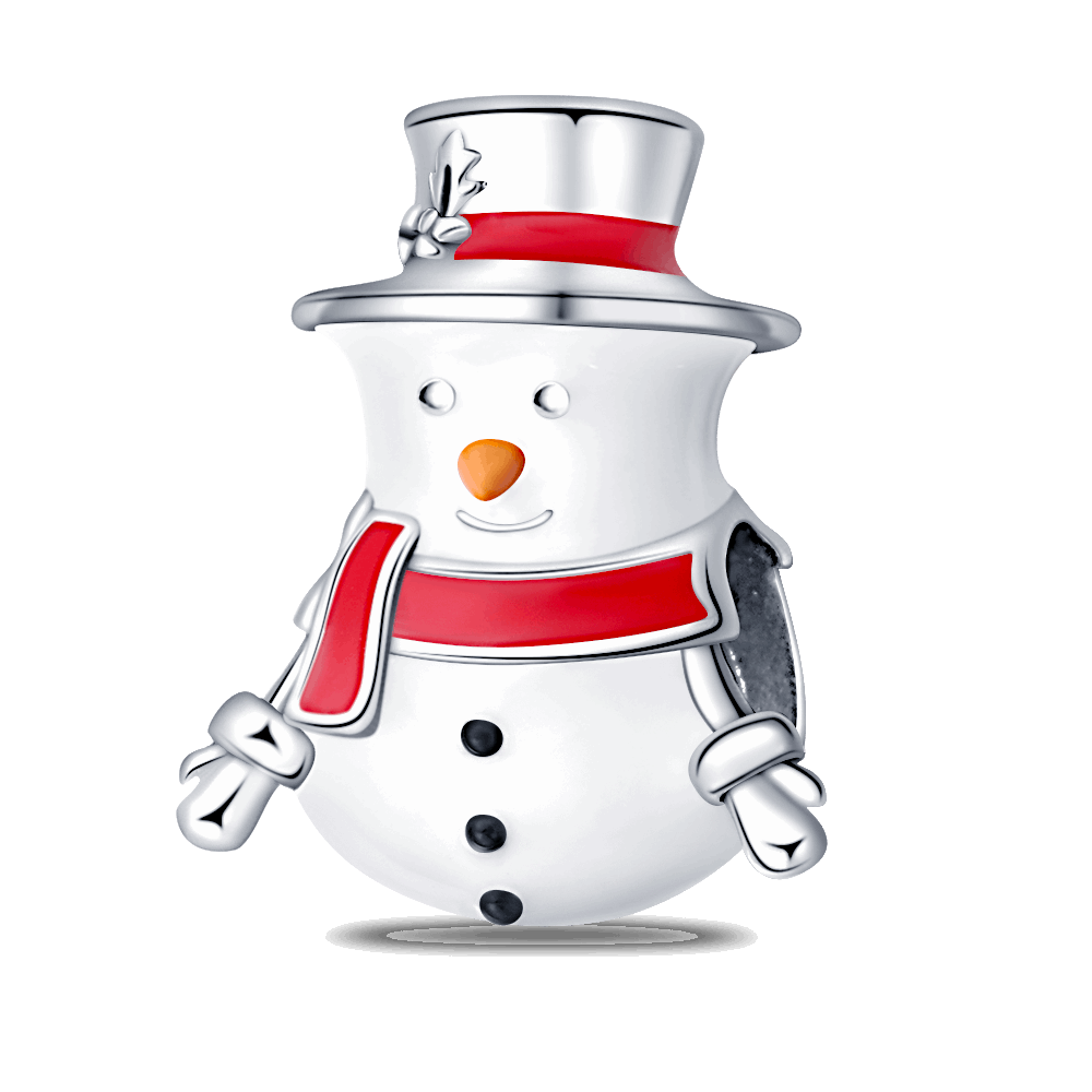 Berloque Boneco de neve Prata 925 - Lavanda Lilac - Lavanda Lilac