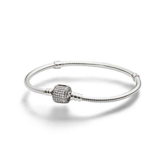 Pulseira Memory Luxor Prata para Berloques - Lavanda Lilac - Lavanda Lilac