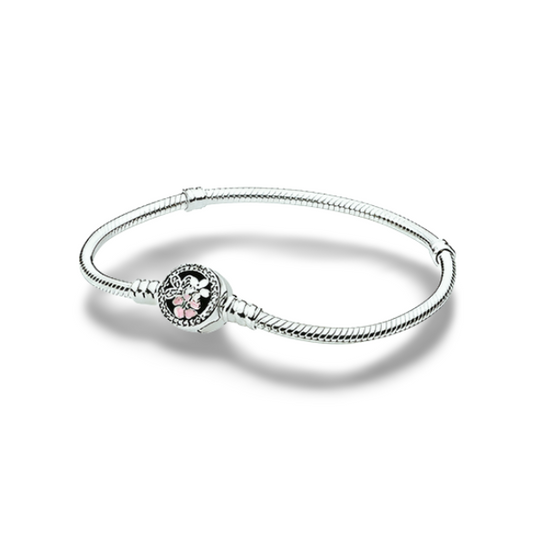 Pulseira Memory Mini Flores para Berloques - Lavanda Lilac - Lavanda Lilac