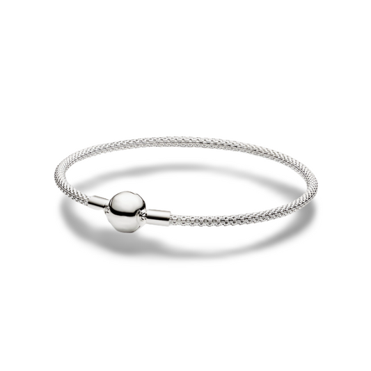 Pulseira Memory Rígida Prata para Berloques - Lavanda Lilac - Lavanda Lilac