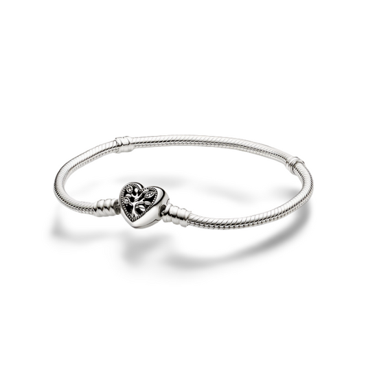Pulseira Memory Coração Vida para Berloques - Lavanda Lilac - Lavanda Lilac