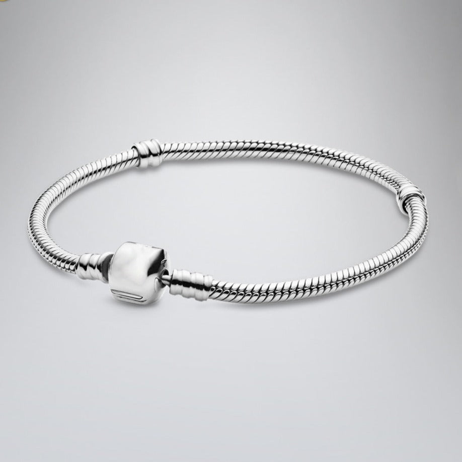 Pulseira Memory Prata para Berloques - Lavanda Lilac - Lavanda Lilac