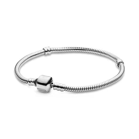 Pulseira Básica para Berloques Prata 925 - Lavanda Lilac - Lavanda Lilac