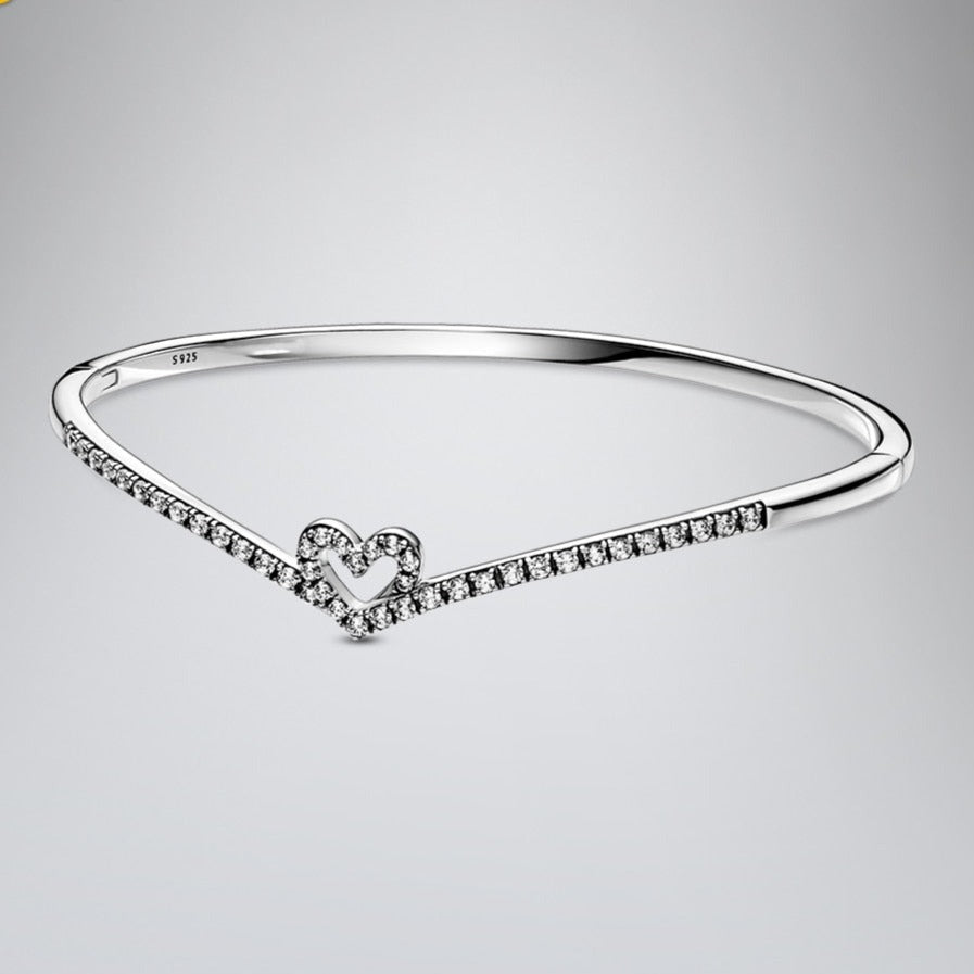 Pulseira Heart Rígida - Lavanda Lilac - Lavanda Lilac