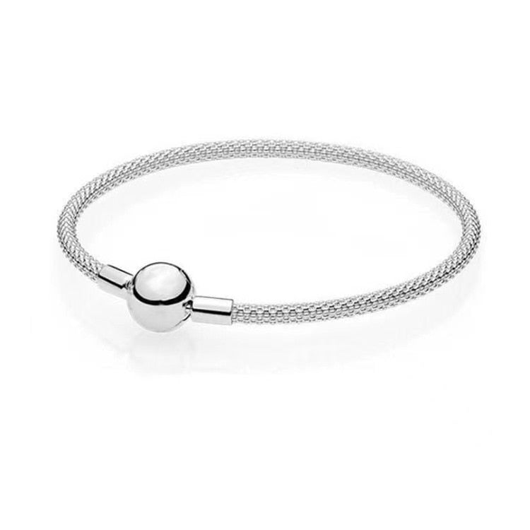 Pulseira Bolinha para Berloques Prata 925 - Lavanda Lilac - Lavanda Lilac