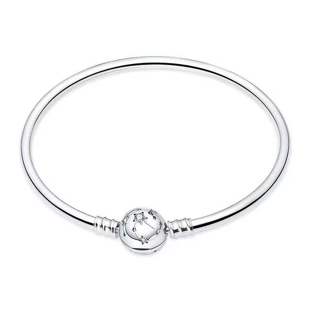 Pulseira Constelação Rígida para Berloques Prata 925 - Lavanda Lilac - Lavanda Lilac
