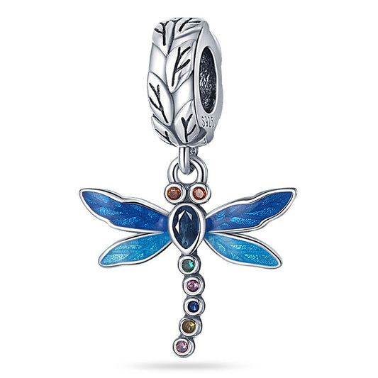 Berloque Libélula Azul Prata 925 - Lavanda Lilac - Lavanda Lilac