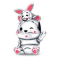 Berloque Pooh e Leitão Prata 925 - Lavanda Lilac - Lavanda Lilac