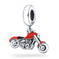Berloque Moto Prata 925 - Lavanda Lilac - Lavanda Lilac