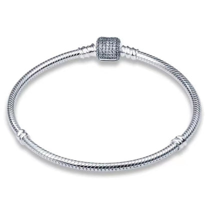 Pulseiras Básica Zircônia para Berloques Prata 925 - Lavanda Lilac - Lavanda Lilac