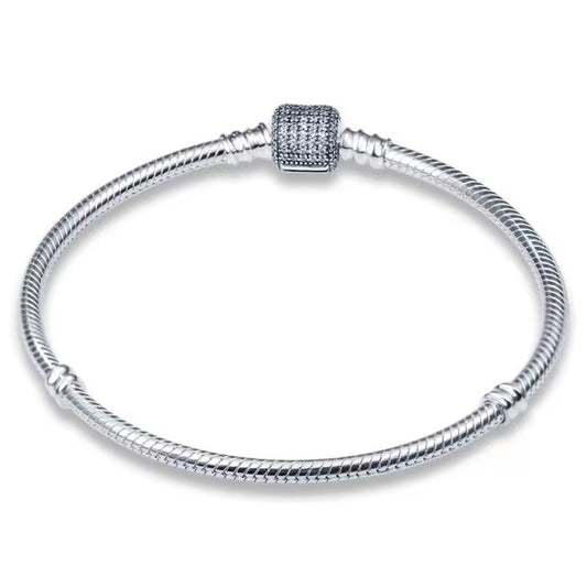 Pulseiras Básica Zircônia para Berloques Prata 925 - Lavanda Lilac - Lavanda Lilac