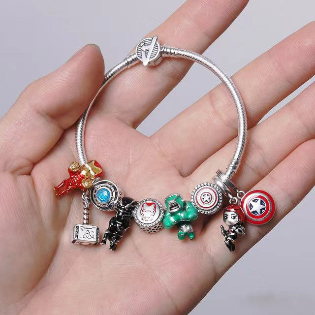 Pulseira Avengers Berloque Prata 925 - Lavanda Lilac - Lavanda Lilac