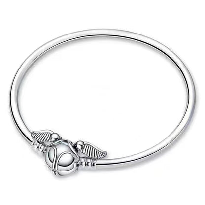 Pulseira Pomo de Ouro Prata para Berloques Prata 925 - Lavanda Lilac - Lavanda Lilac