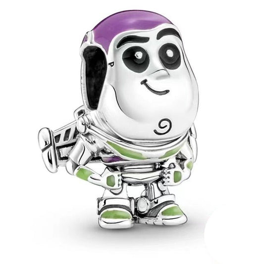 Berloque Buzz Lightyear Prata 925 - Lavanda Lilac