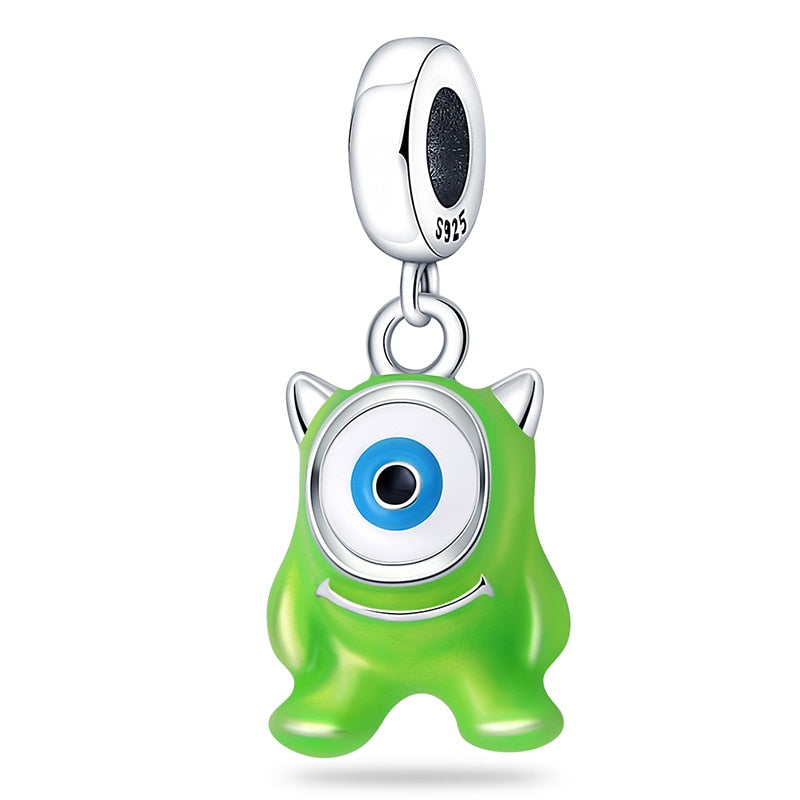 Berloque Mike Wazowski Prata 925 - Lavanda Lilac - Lavanda Lilac