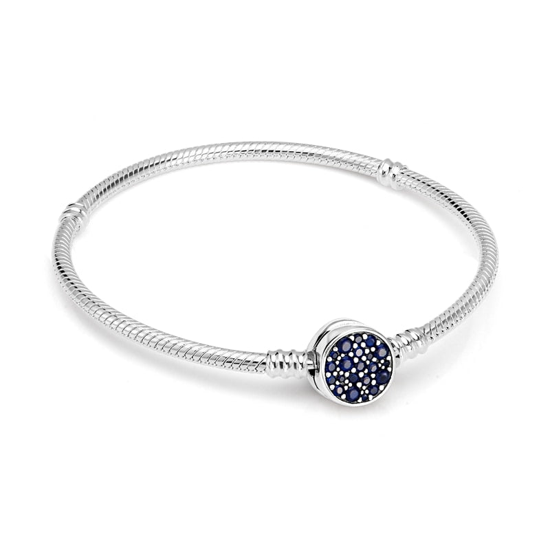 Pulseira Amor Azul para Berloque Prata 925 - Lavanda Lilac - Lavanda Lilac