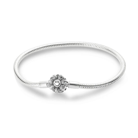 Pulseira Girassol para Berloque Prata 925 - Lavanda Lilac - Lavanda Lilac