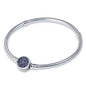 Pulseira Zircônias Azuis para Berloques Prata 925 - Lavanda Lilac - Lavanda Lilac