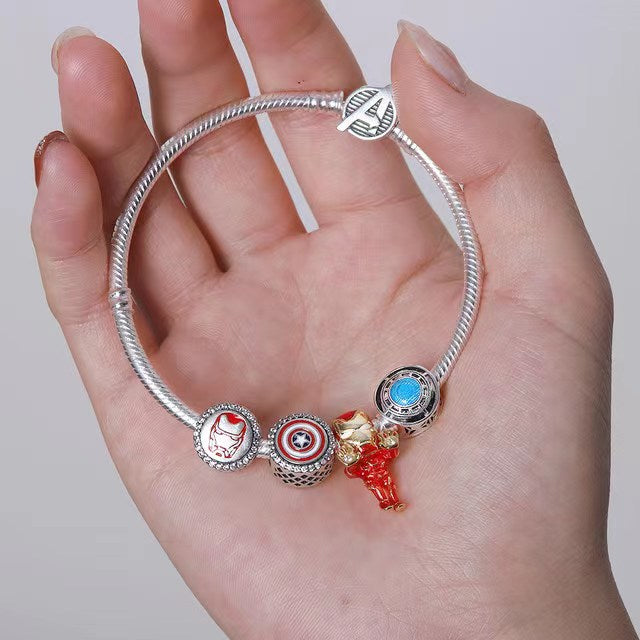 Pulseira Avengers Berloque Prata 925 - Lavanda Lilac - Lavanda Lilac