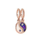 Berloque Yin Yang Rosé Prata 925 - Lavanda Lilac - Lavanda Lilac
