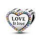 Berloque Amor é Amor Prata 925 - Coleção Meu Amor - Lavanda Lilac - Lavanda Lilac