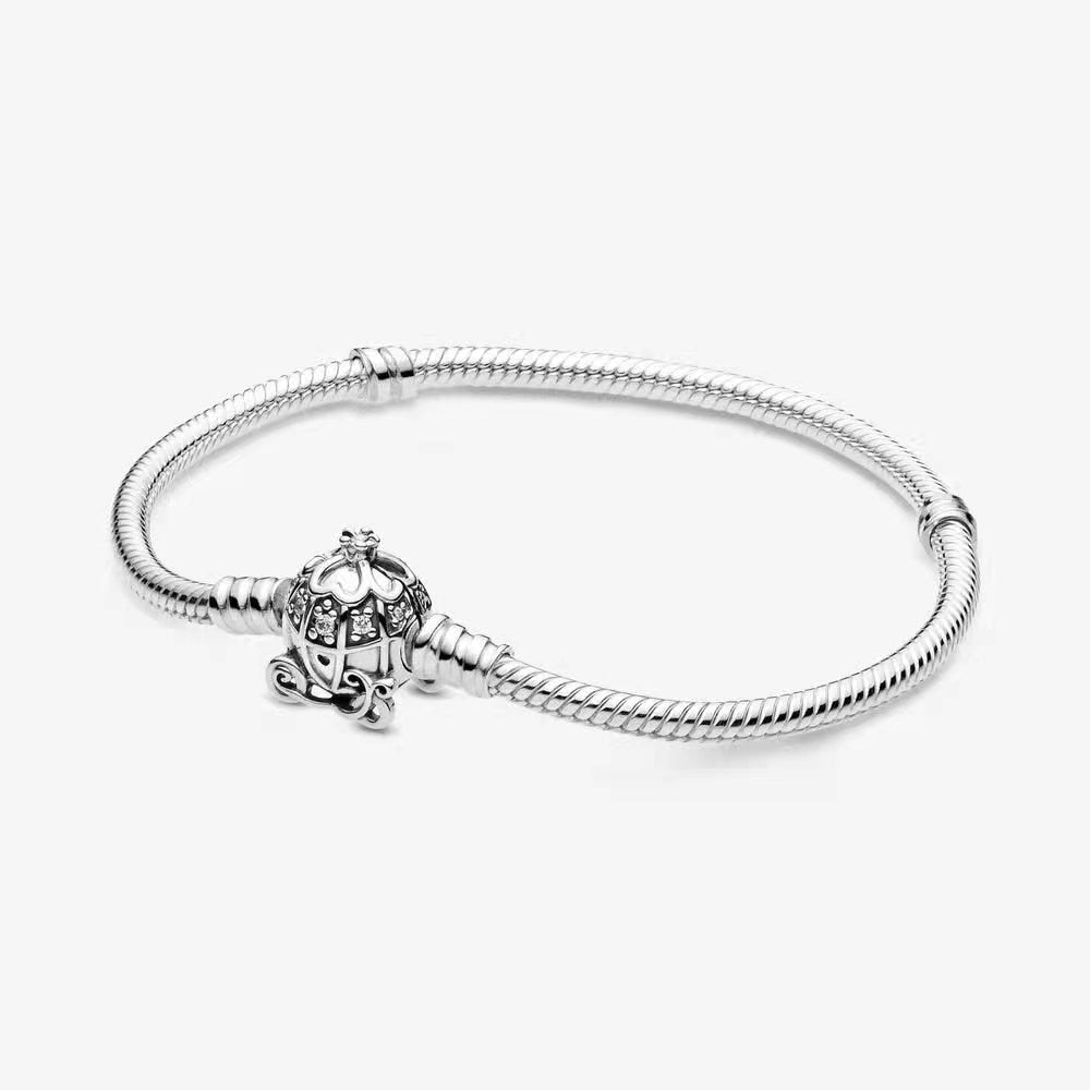 Pulseira Carruagem para Berloques Prata 925 - Lavanda Lilac - Lavanda Lilac