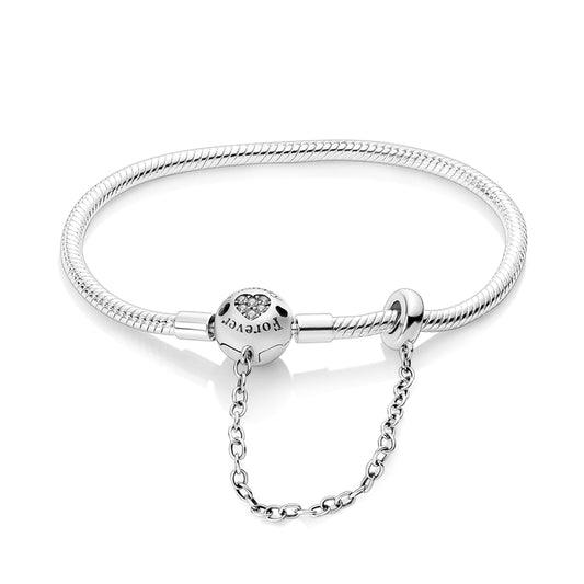 Pulseira Amor para Sempre para Berloque Prata 925 - Lavanda Lilac - Lavanda Lilac